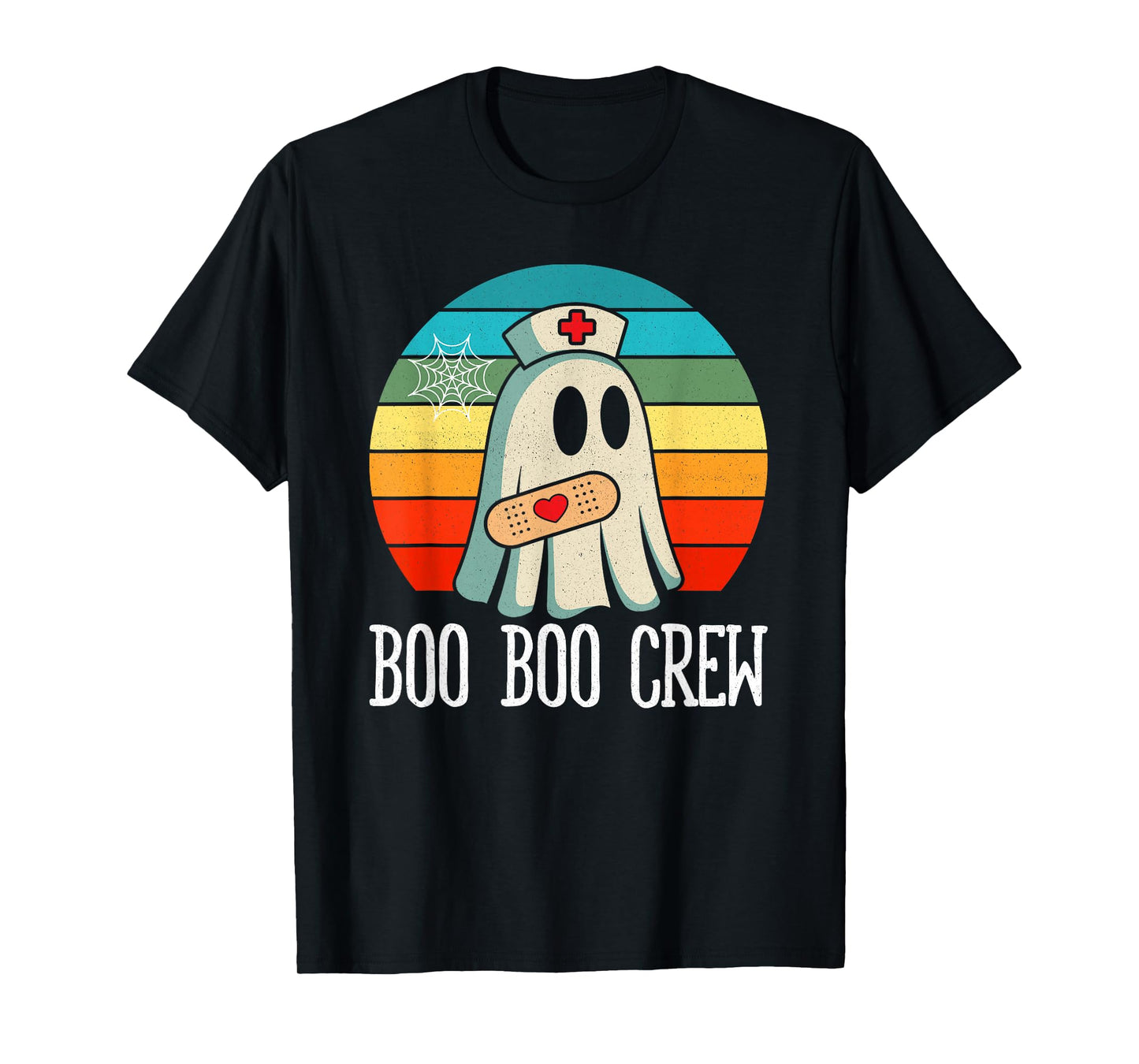 Boo Boo Crew Ghost Nurse Halloween Costume Nursing Women T-Shirt