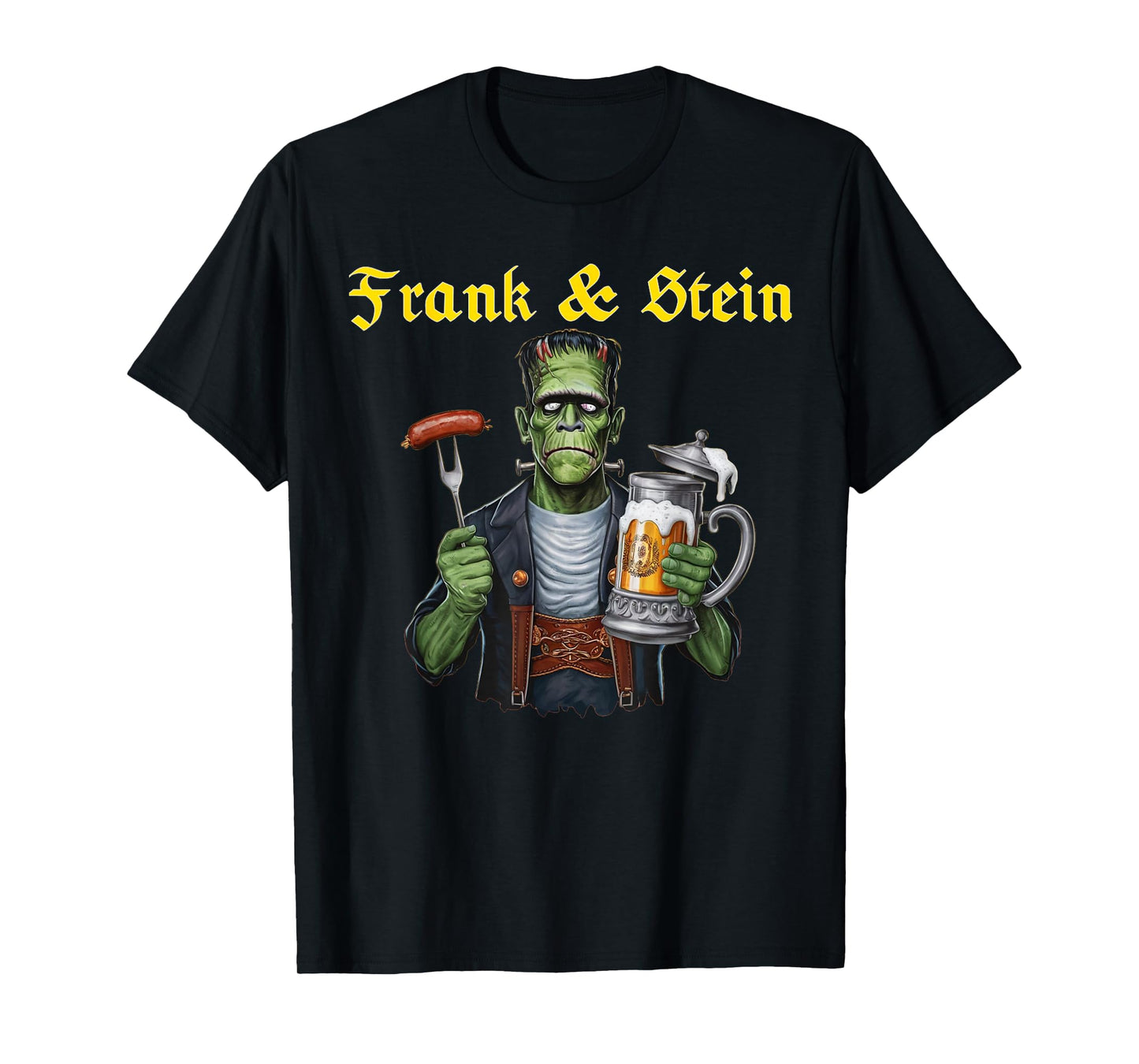 Frank and Stein Oktoberfest Funny German Beer Bavarian T-Shirt