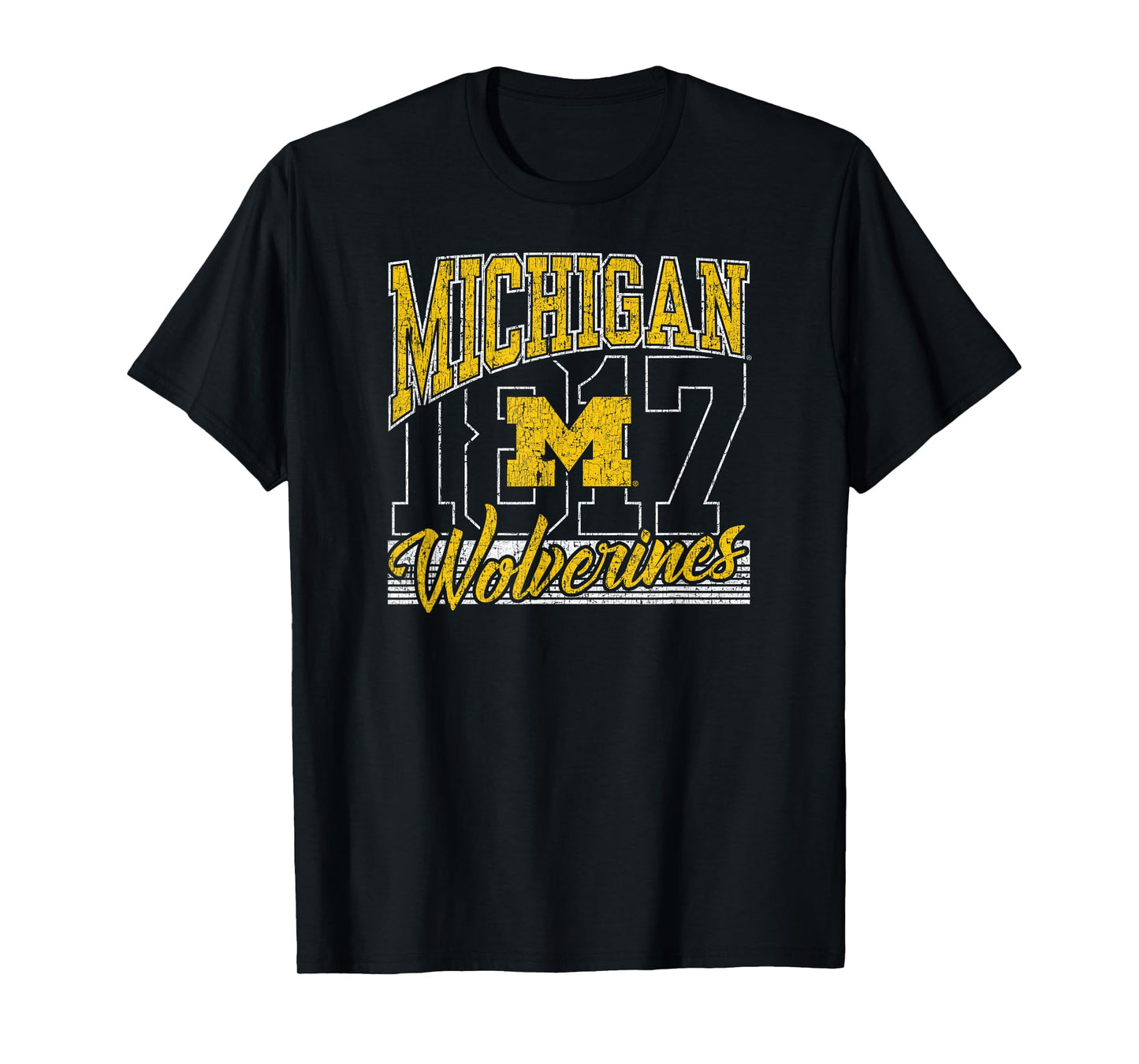 Michigan Wolverines Vintage 90's Rise Navy T-Shirt