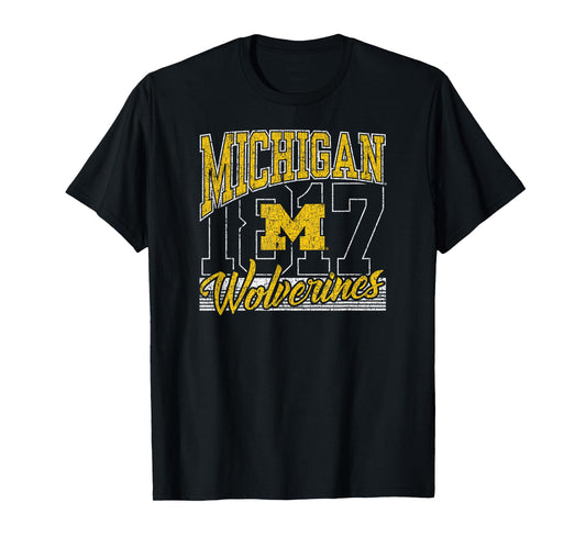 Michigan Wolverines Vintage 90's Rise Navy T-Shirt