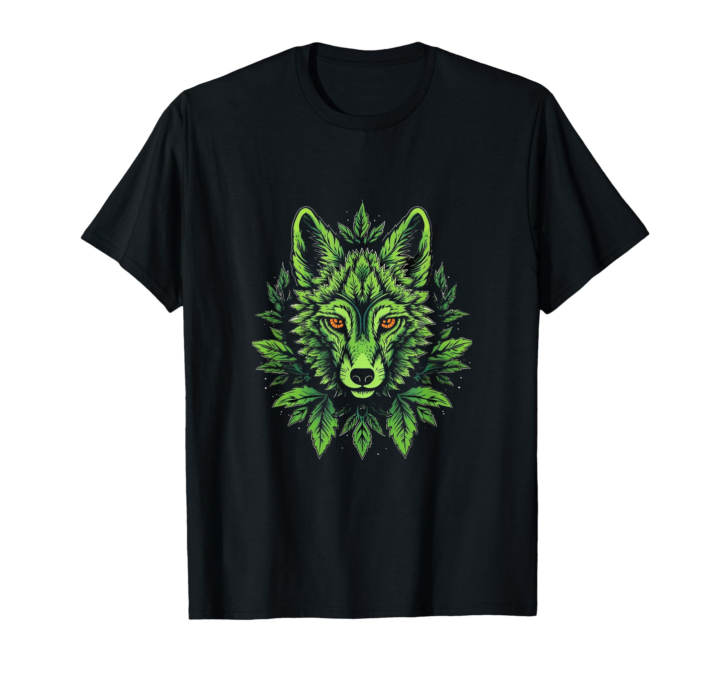Wolf Cannabis Weed Leaf Marijuana 420 Stoner Wolves Lover T-Shirt