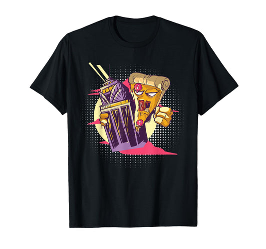 Pizzazilla Monster Pizza Eating Pizza T-Shirt
