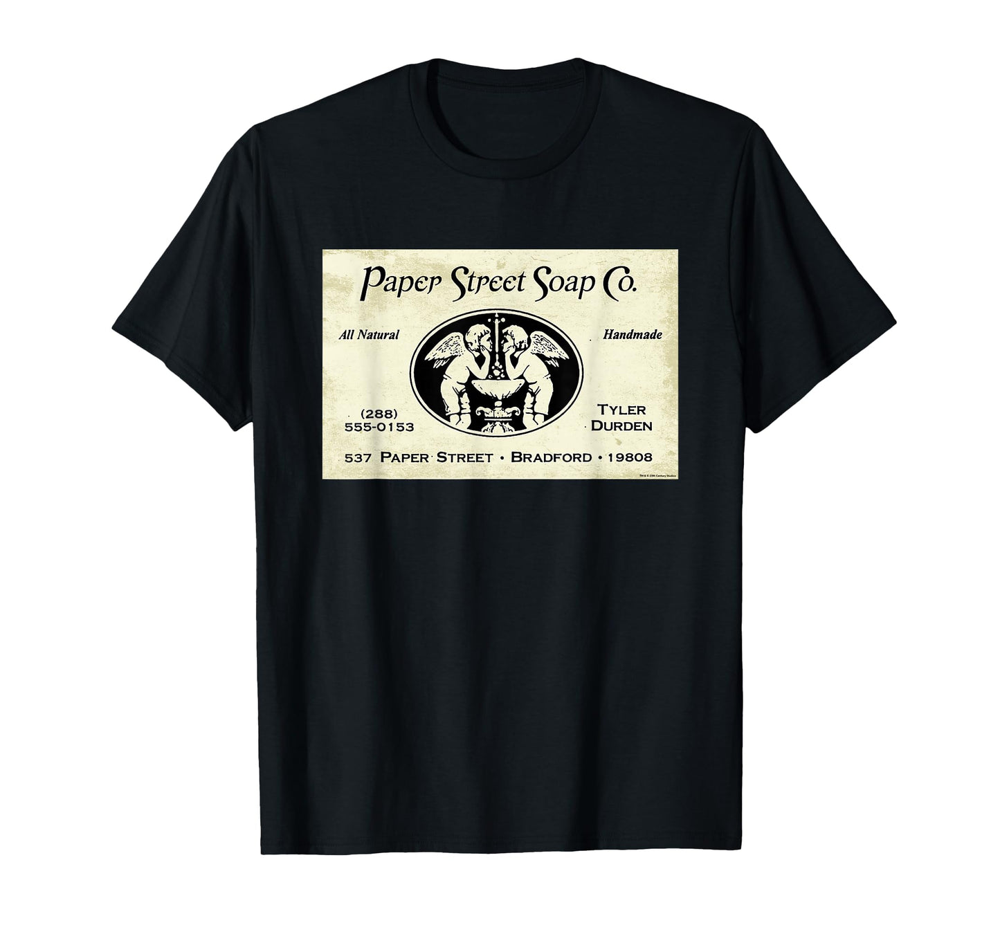 Fight Club Movie Official Paper Street Soap Co. Tyler Durden T-Shirt