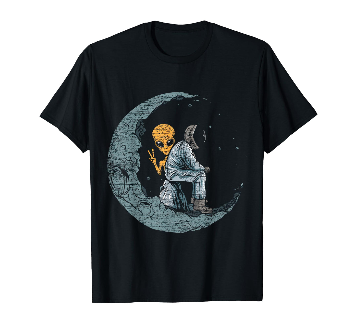 Planets Moon Spaceship Astronaut T-Shirt