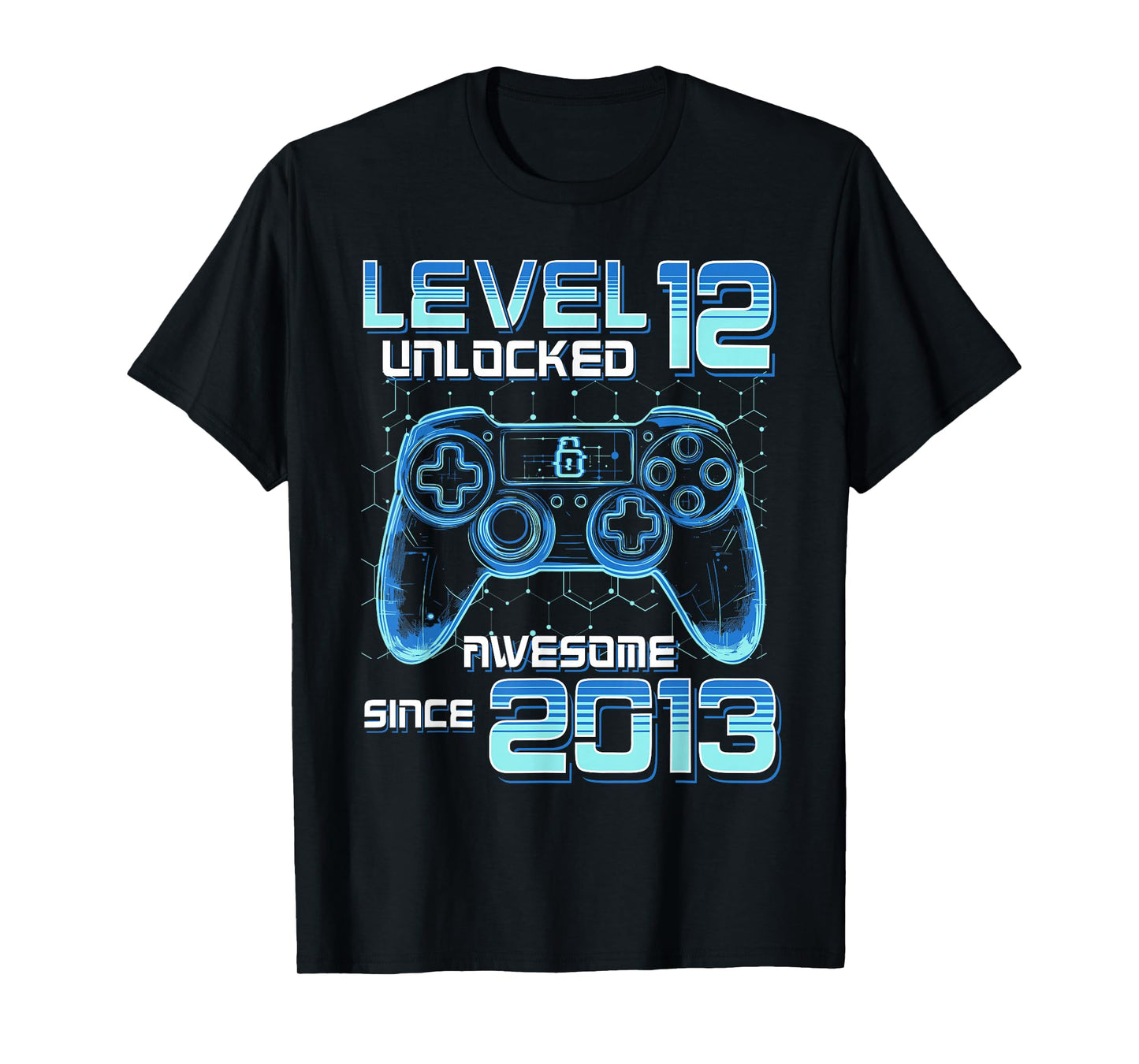 Level 12 Unlocked Video Game Party 12th Birthday Gamer Boys T-Shirt