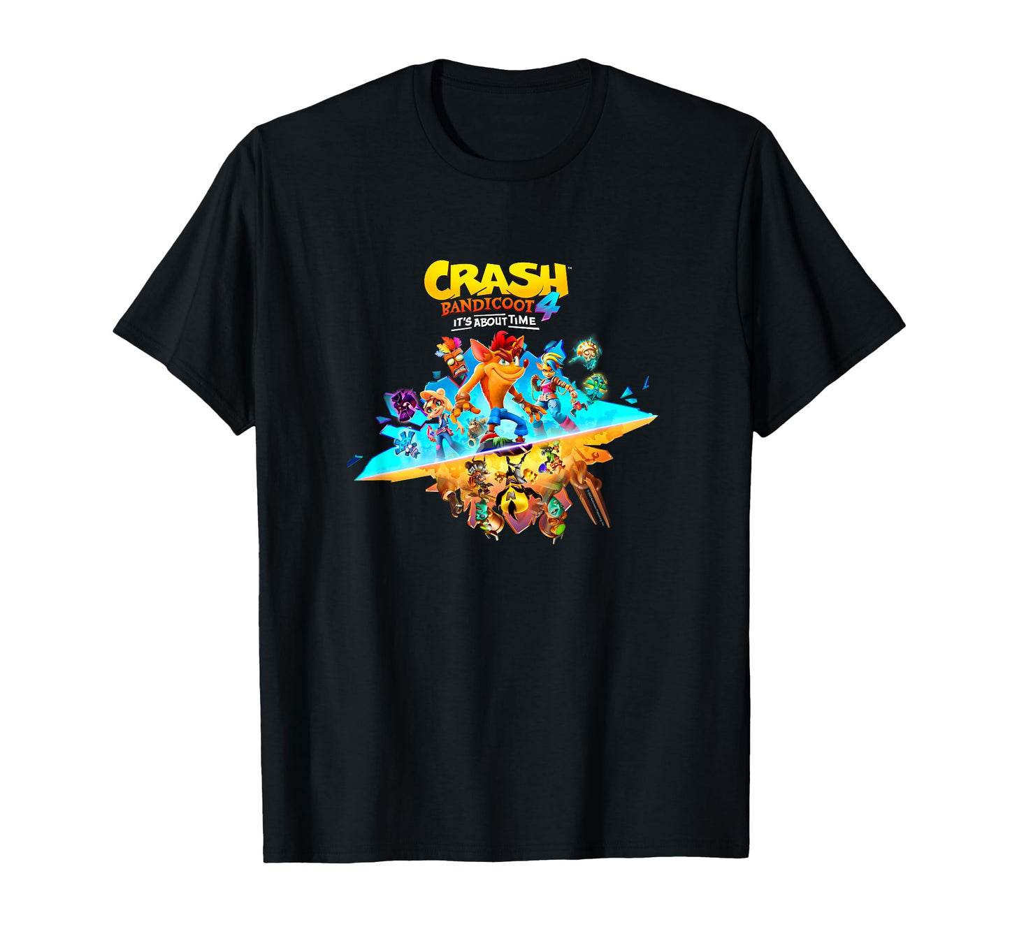 Crash Bandicoot 4: It's About Time Split Island Game Poster T-Shirt