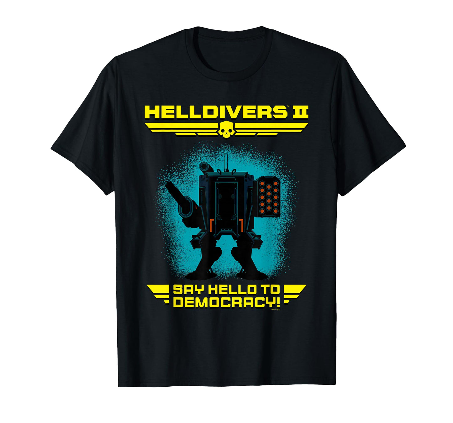 Helldivers 2 Sony Playstation Video Game Say Hello Democracy T-Shirt