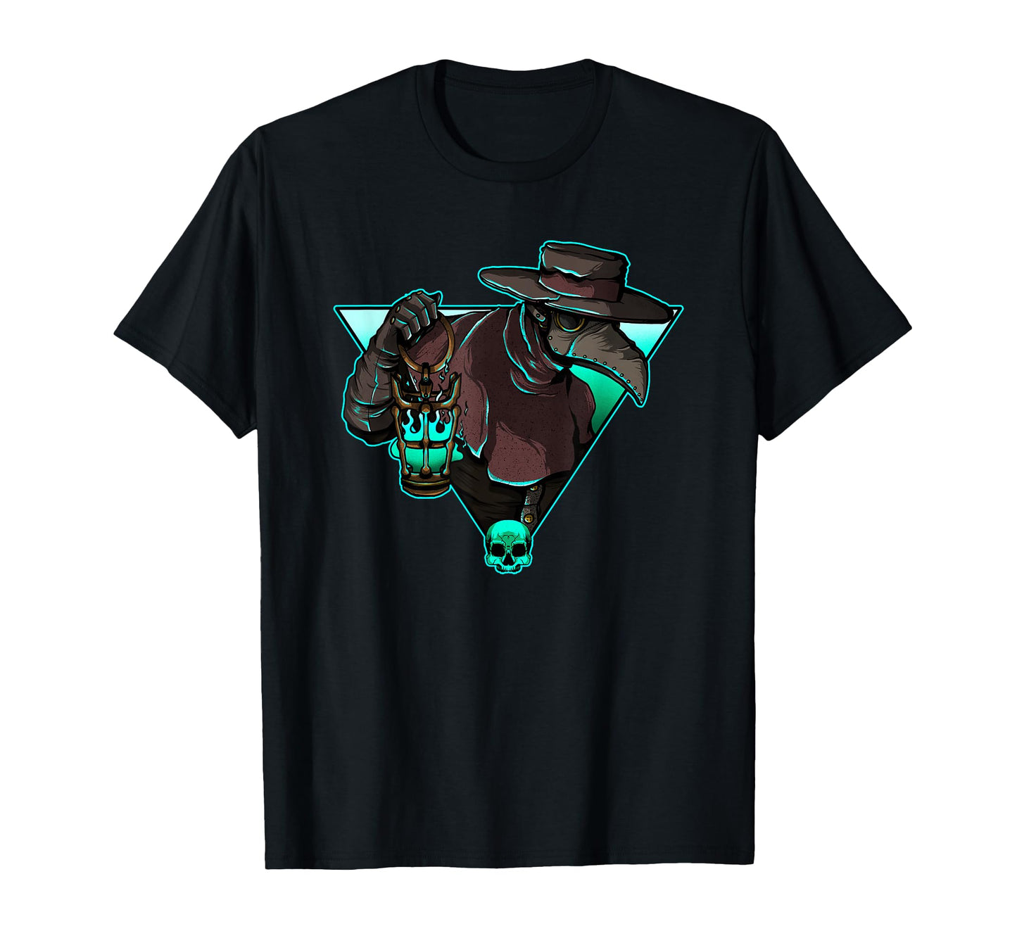 Plague Doctor Medieval Creepy Gothic Raven Steampunk Grunge T-Shirt