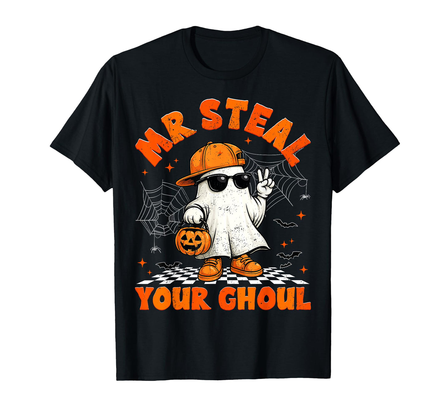 Mr Steal Your Ghoul Boo Ghost Halloween for Boys Kid Toddler T-Shirt