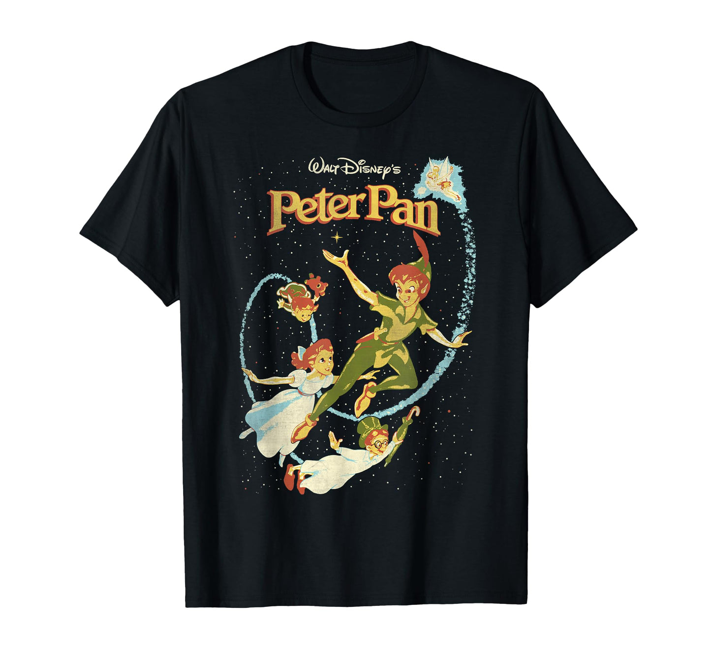 Disney Peter Pan Darling Flight Vintage Graphic T-Shirt T-Shirt Small