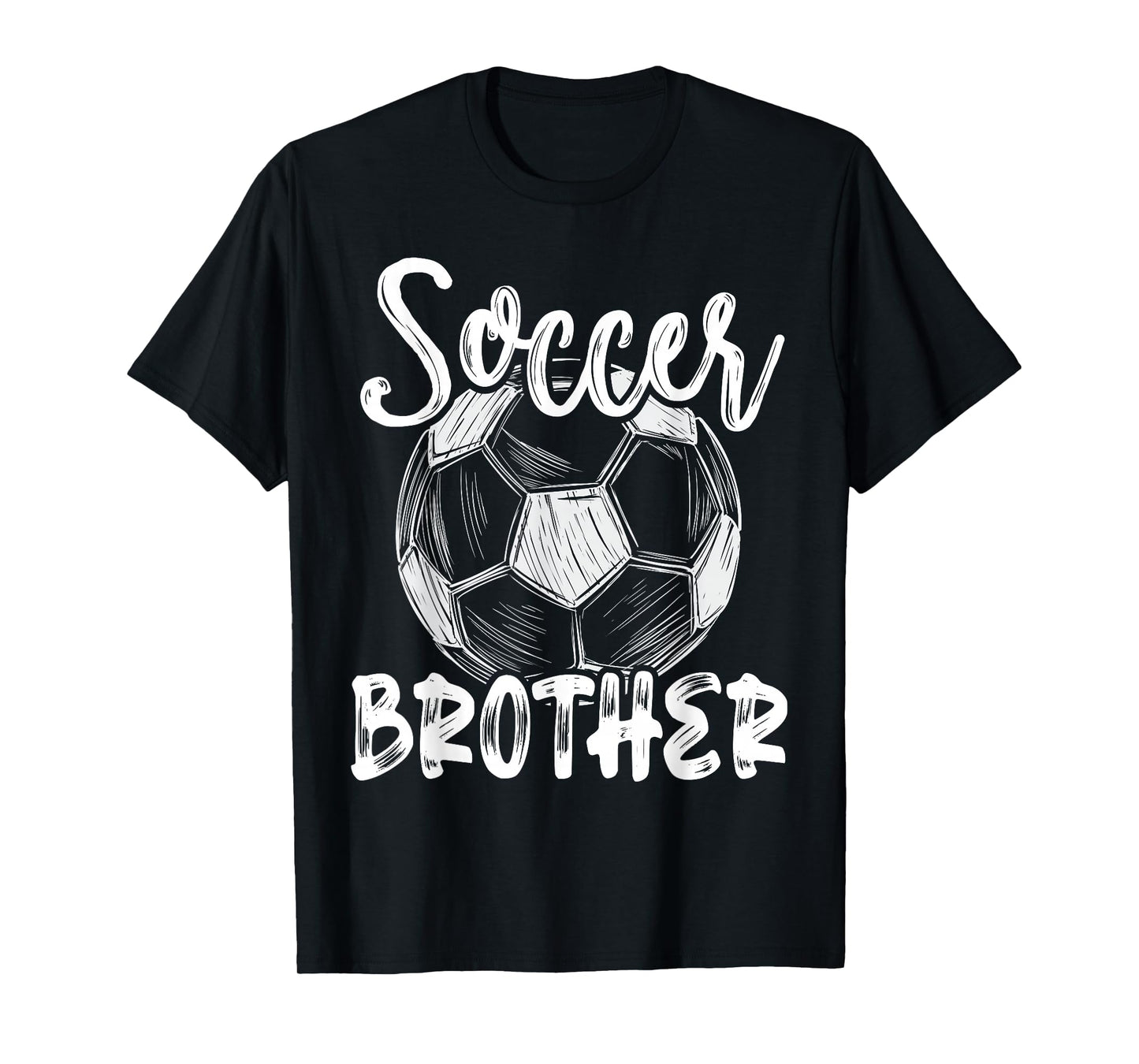 Soccer Brother Men Family Matching Team Player Soccer Ball T-Shirt