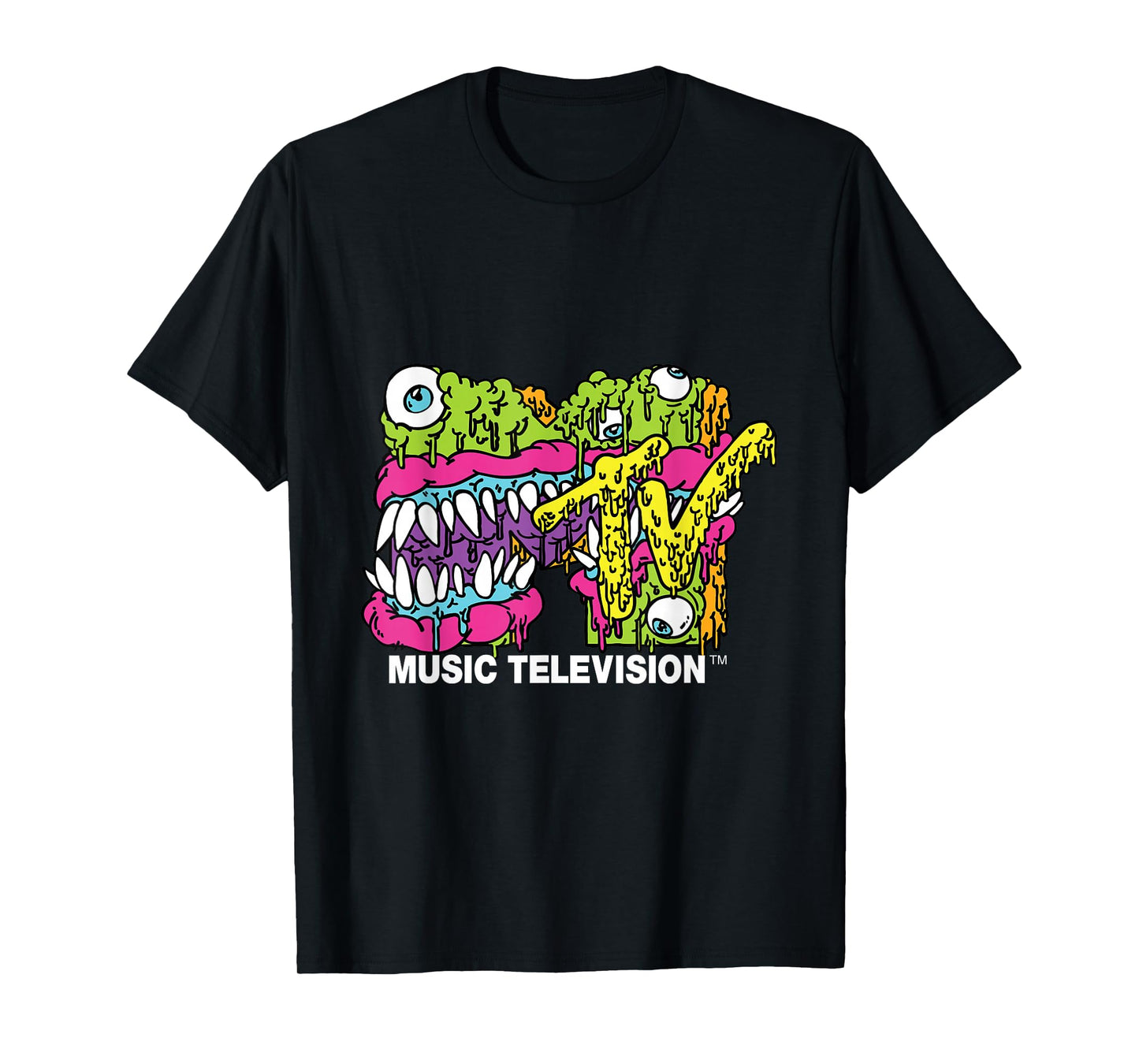 MTV Classic Logo Monster Design T-Shirt