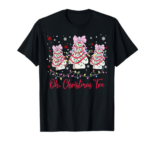 Oh Christmas Tree Cakes Debbie Becky Jen Snack Cake Lovers T-Shirt