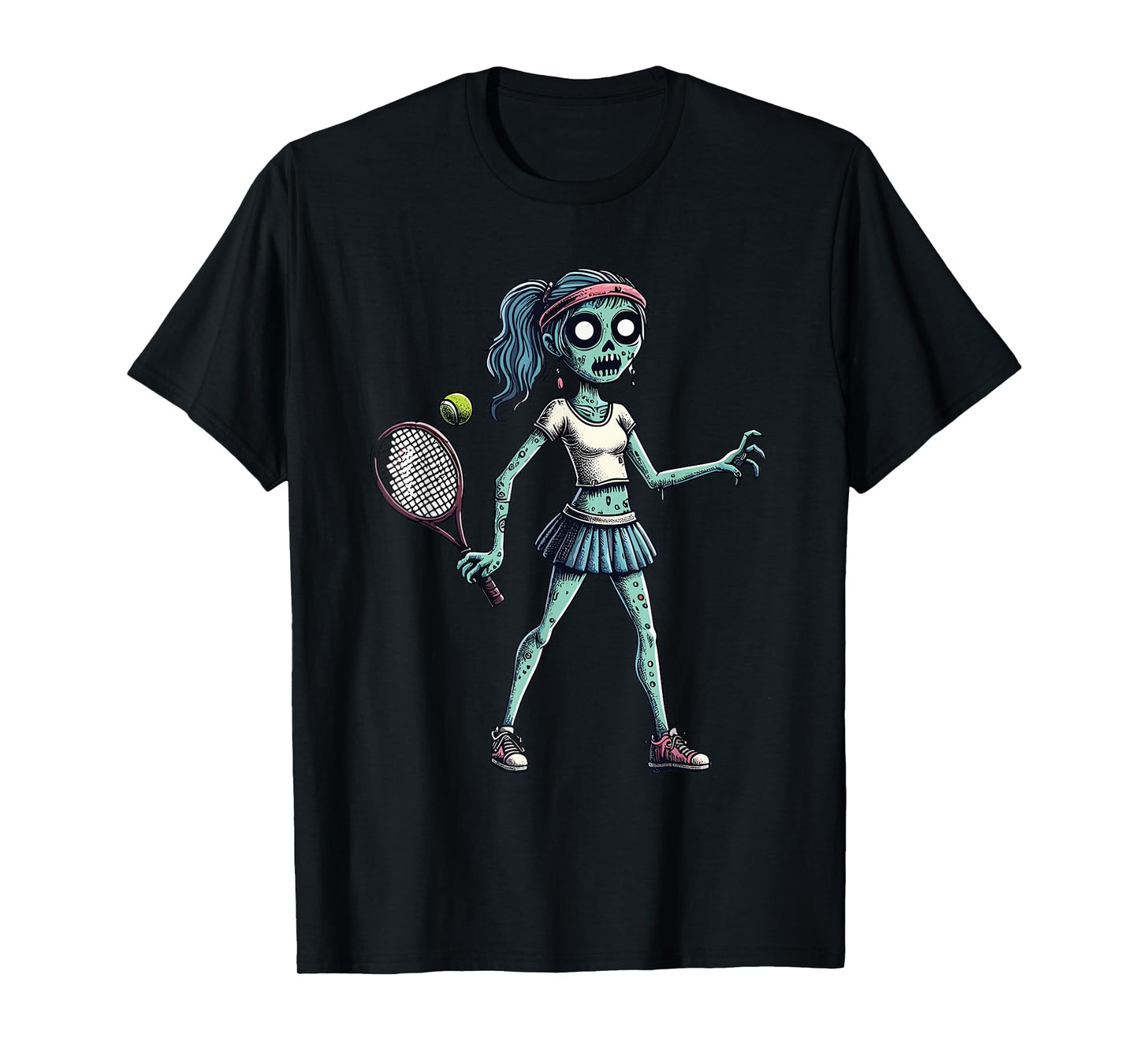 Zombie Tennis Club Animals Sport Tournament T-Shirt