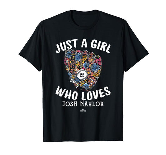 Just A Girl Who Loves Josh Naylor Cleveland MLBPA T-Shirt