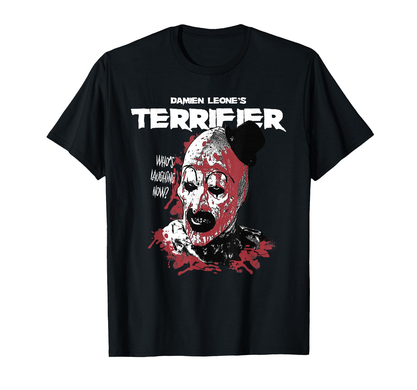 Terrifier Distressed Art The Clown Graphic Horror Movie T-Shirt