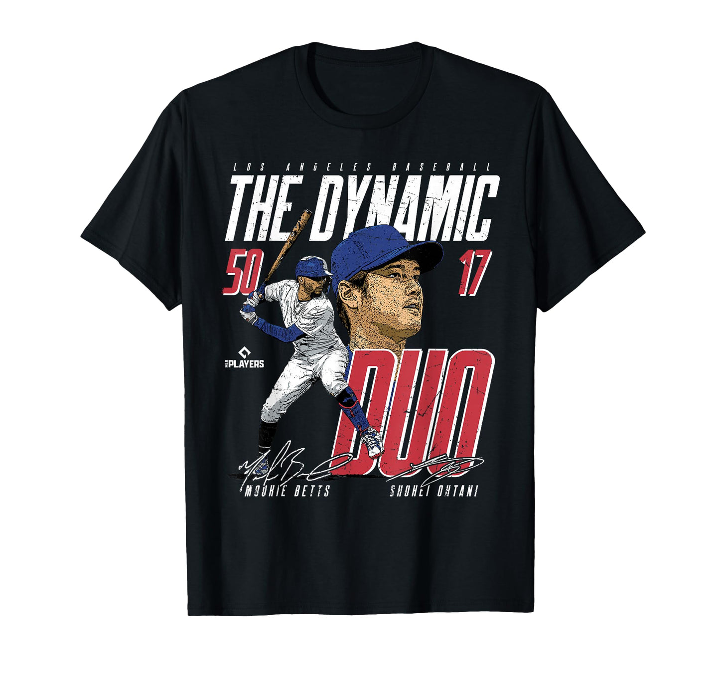 Mookie Betts & Shohei Ohtani | LA MLB Players | MLBDDUO3002 T-Shirt