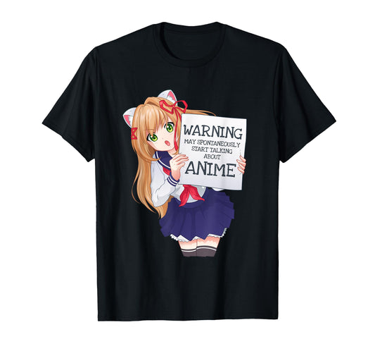 Kawaii Cute Spontaneously Talking Anime Girl Otaku Japanese T-Shirt