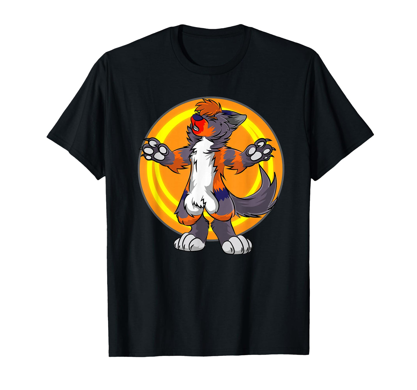 Howling Wolf Wolves Fursona Furry Shirt Gift Women Men Kids T-Shirt