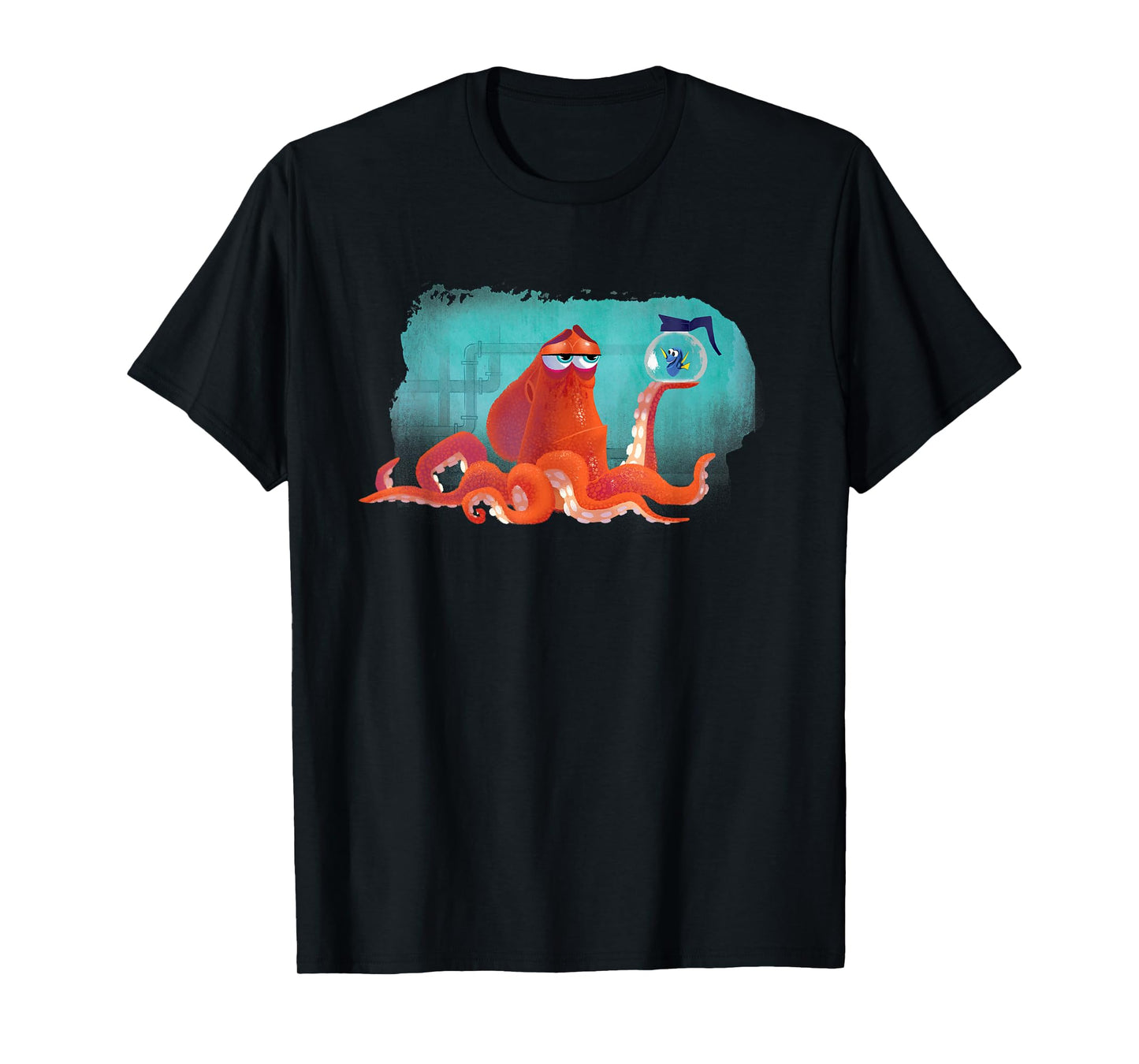 PIXAR Finding Dory Hank and Dory T-Shirt - Unisex Adult, Blue, Short Sleeve, Small