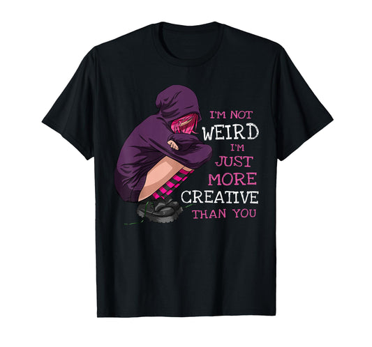 Anime Girl Anime Clothing Kawaii Pastel Goth Girl Not Weird T-Shirt
