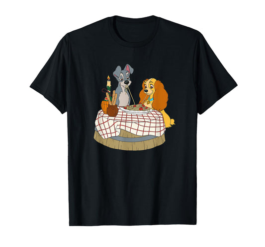 Disney Lady and Tramp Bella Notte Spaghetti T-Shirt T-Shirt