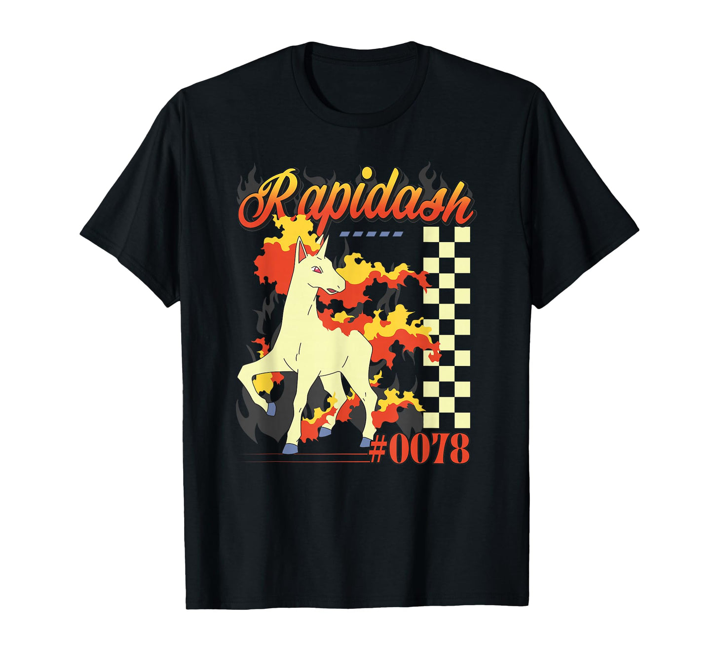 Pokémon Rapidash Pokedex Entry #0078 Cool Pose T-Shirt