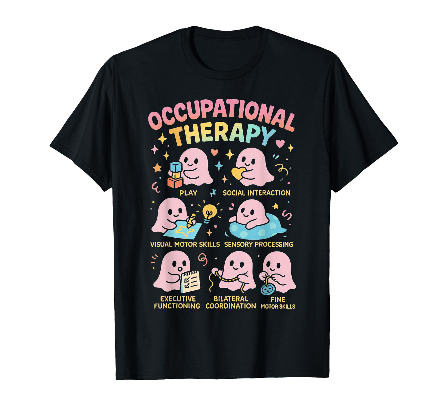 Funny Occupational Therapy Halloween Pediatric Therapy Lover T-Shirt