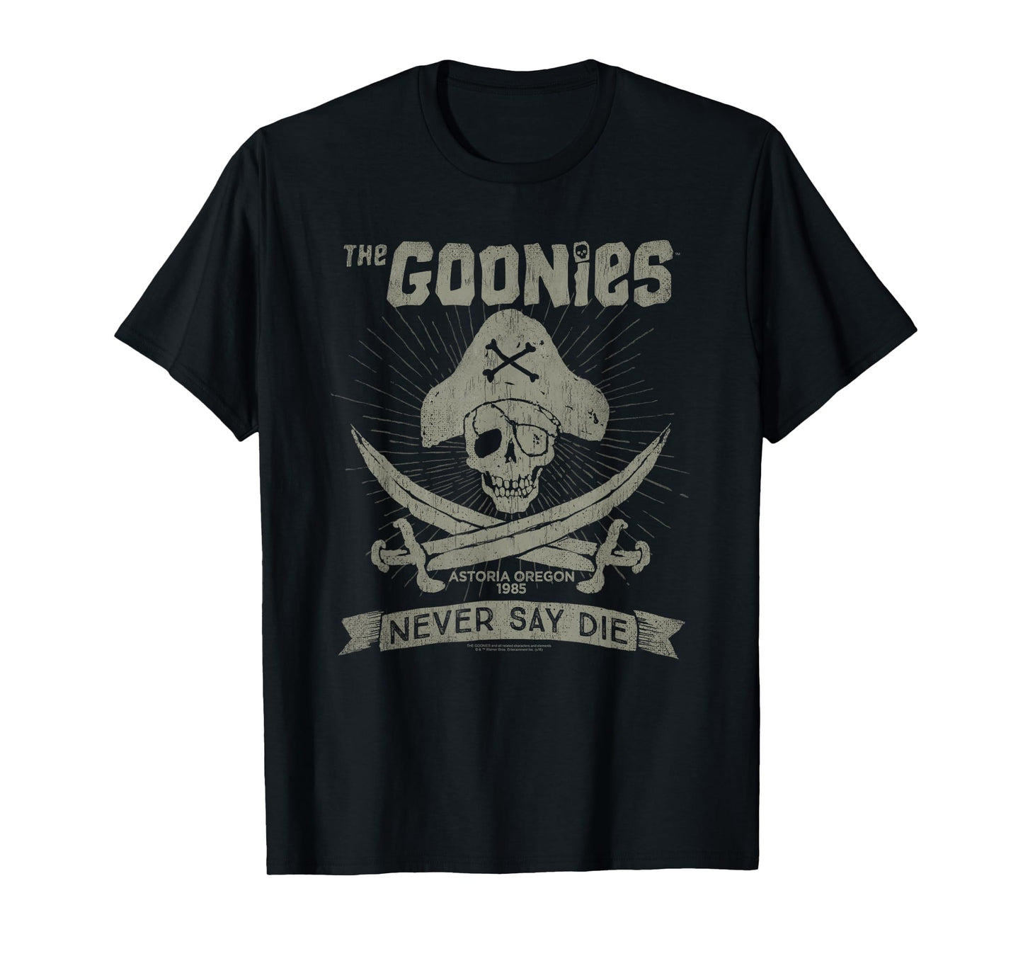 Popfunk The Goonies Never Say Die Grey T-Shirt