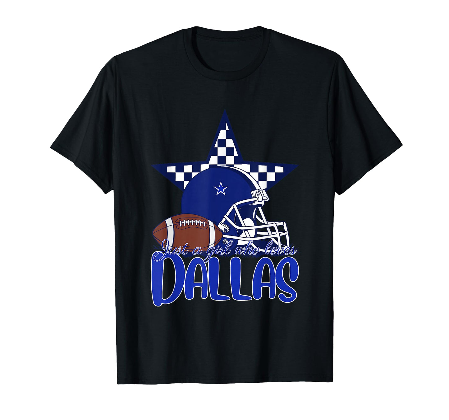 Just a Girl Who Loves Dallas Tee for Women Mom Kids Girls T-Shirt