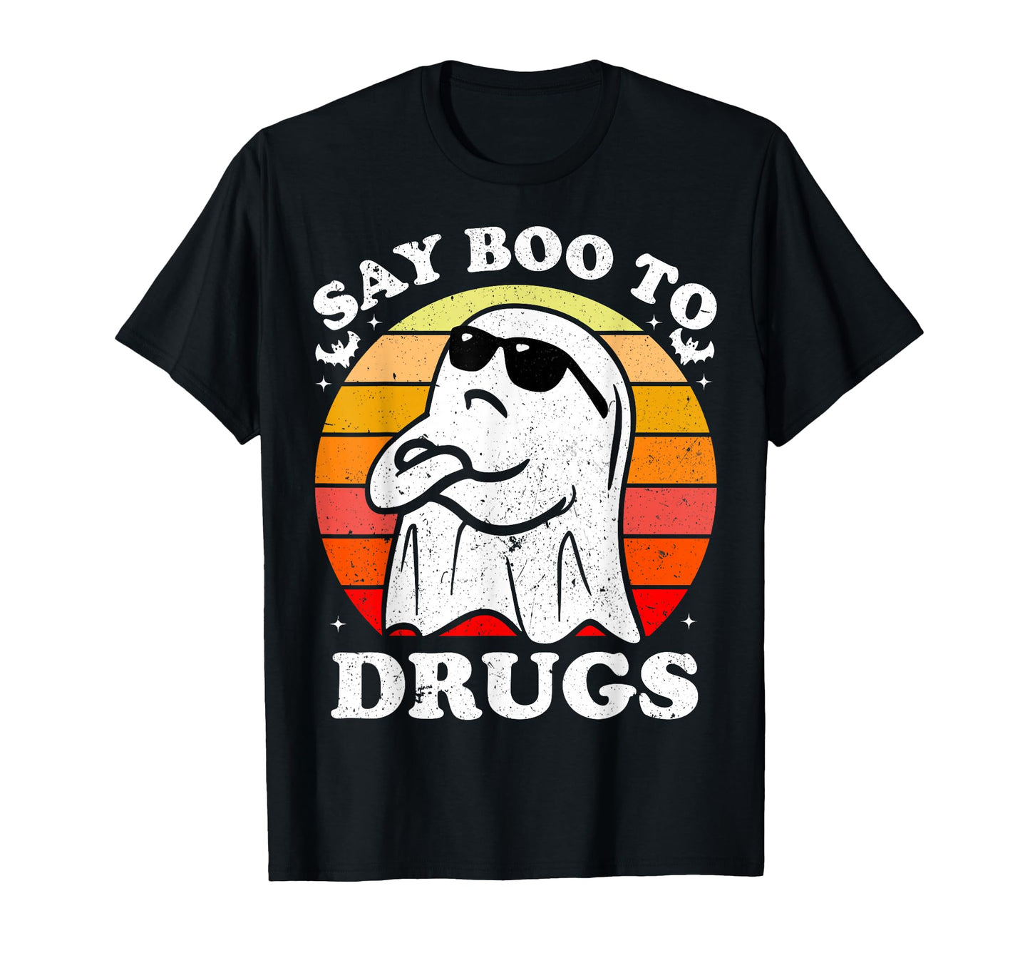 Say Boo to Drugs Anti-Drug Ghost Halloween Red Ribbon Week T-Shirt