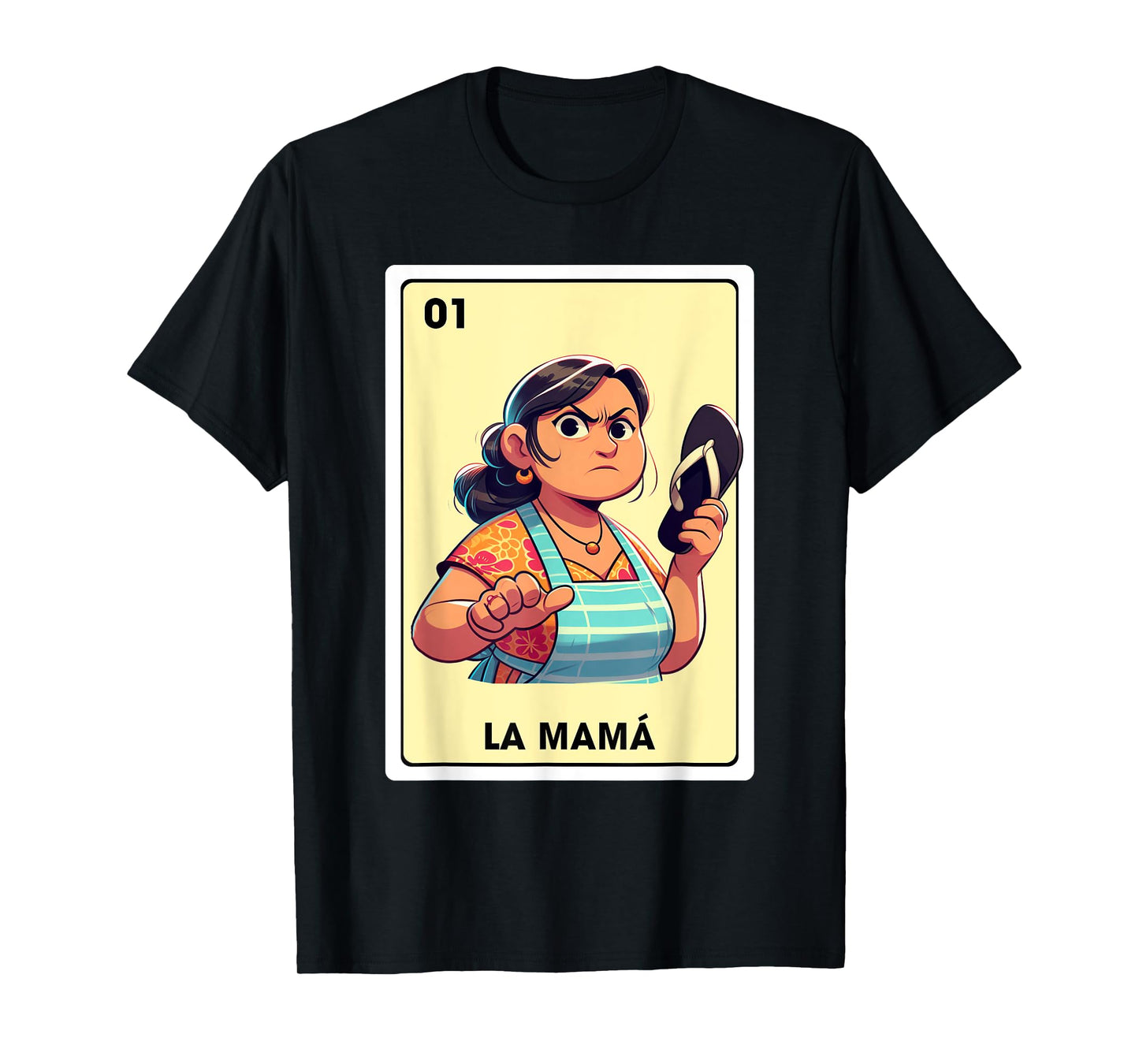 Mexican Mom Life Motherhood La Mama Mexican Bingo Card T-Shirt