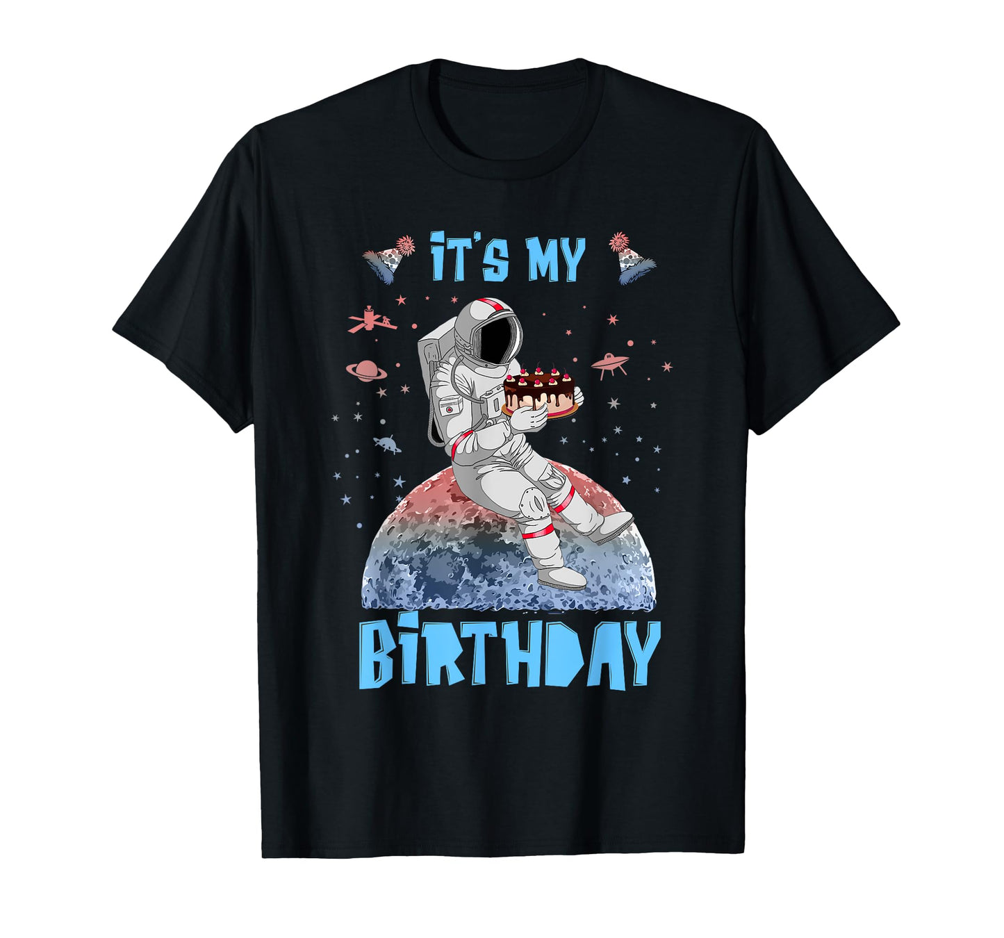 It's My Birthday Astronaut Youth Kids Outer Space Lovers T-Shirt