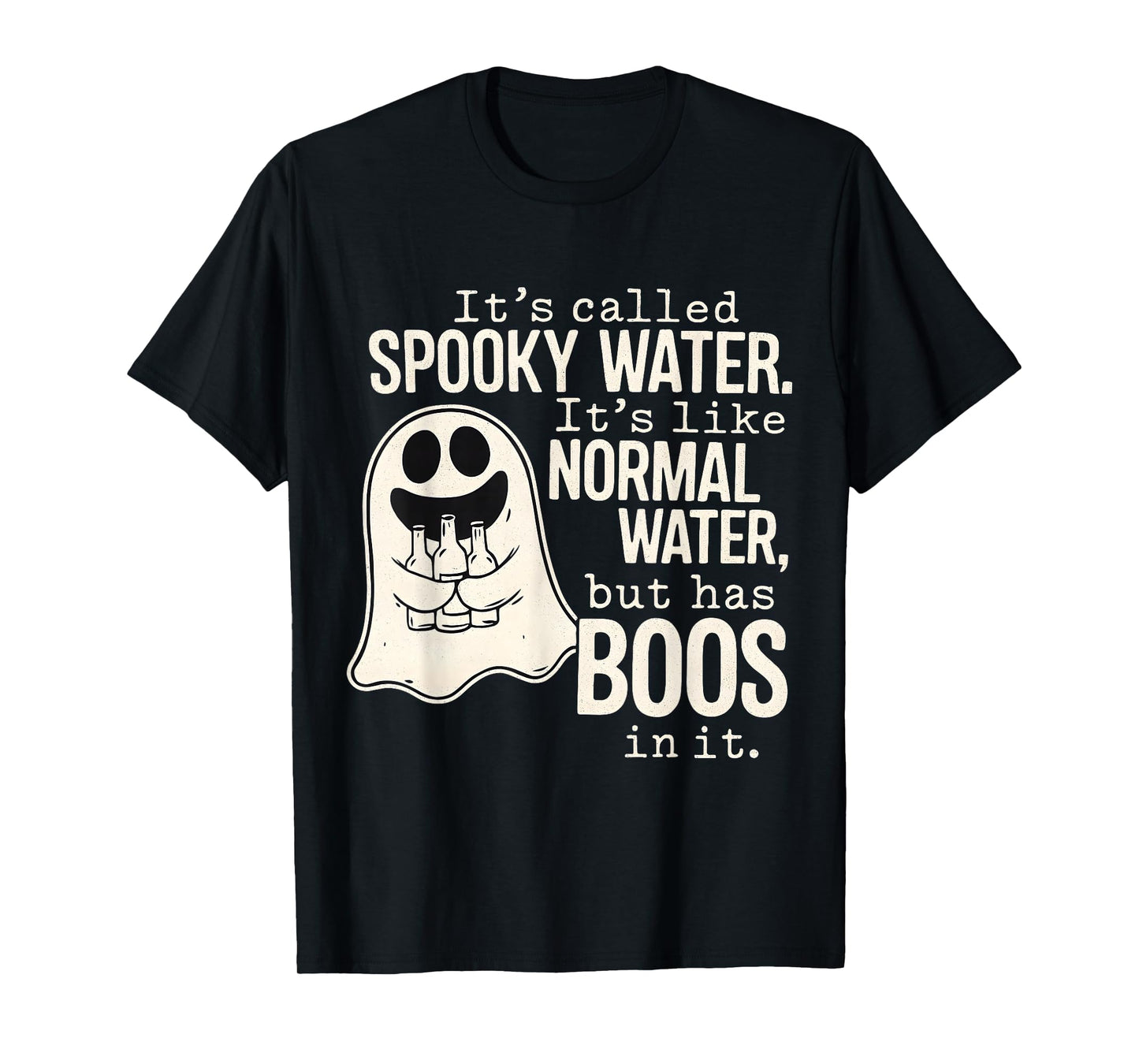Spooky Water Funny Halloween Ghost Boo Pun T-Shirt