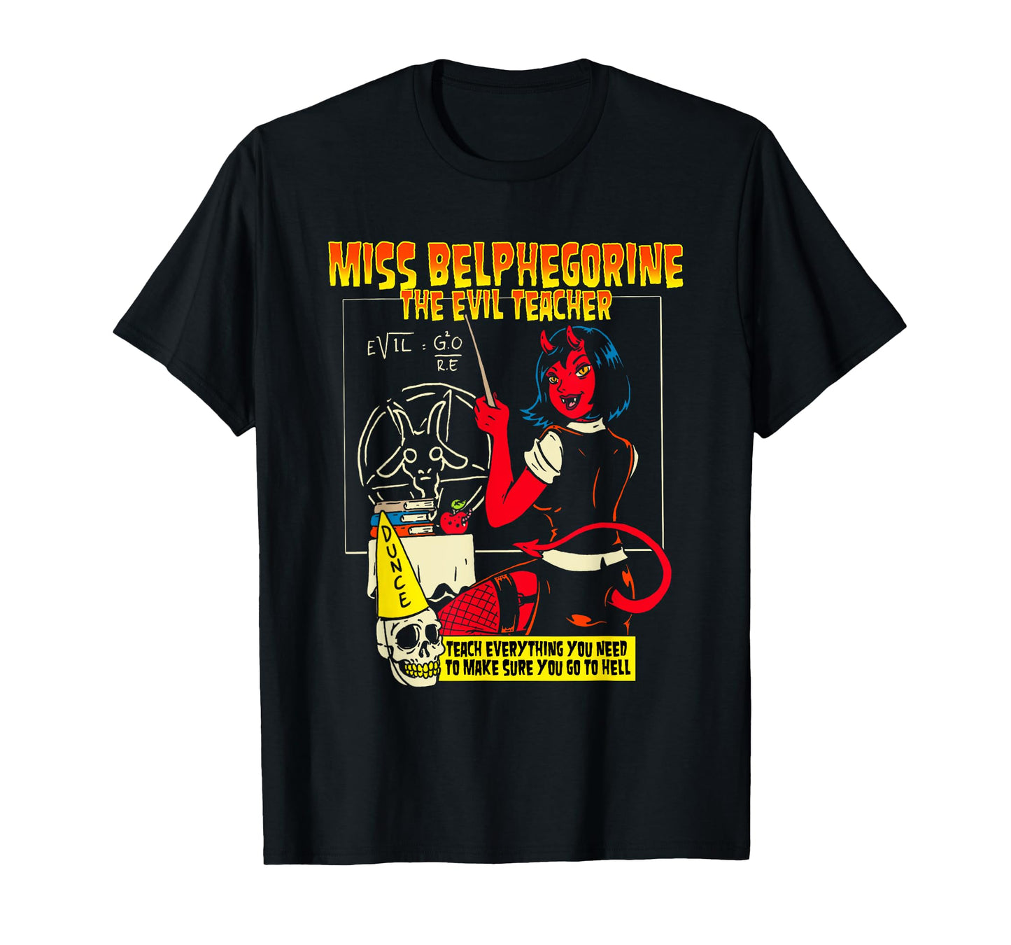 Miss Belphegorine Belphegor Demon Succubus Evil Teacher T-Shirt for Men Women