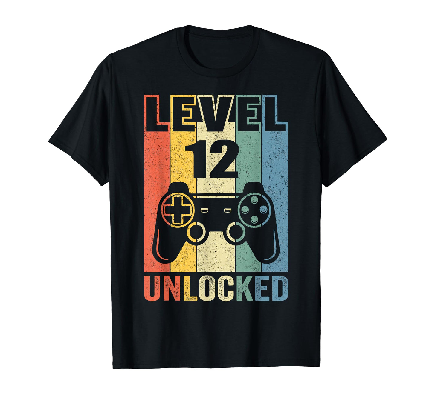 Level 12 Unlocked Shirt Funny Video Gamer 12th Birthday Gift T-Shirt