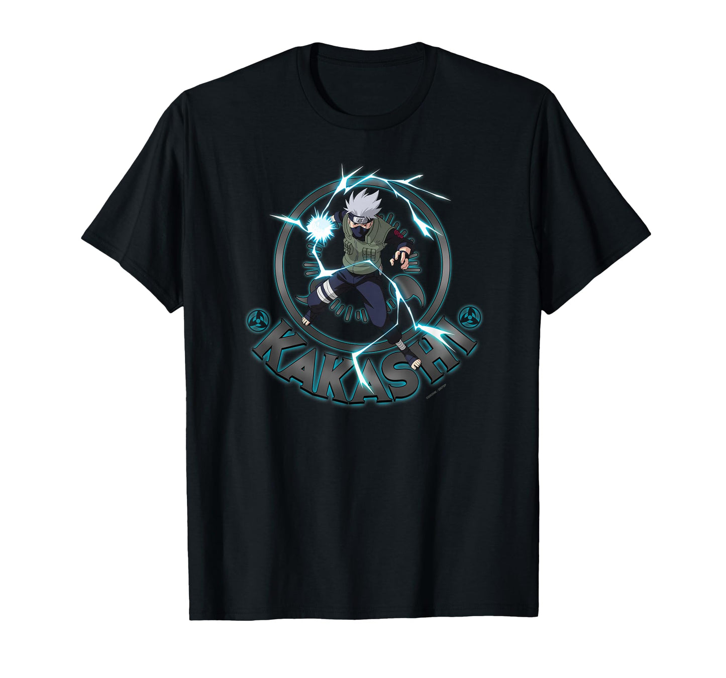 Naruto Shippuden Kakashi Lighting Circle T-Shirt Small