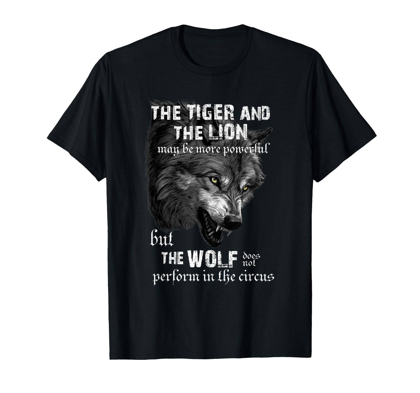 Tiger, Lion, Alpha Wolf Meme, Sigma Lone Wolf, Cringe Emo T-Shirt