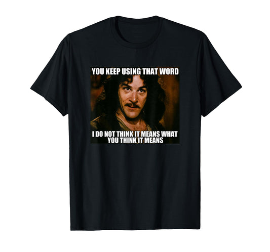The Princess Bride You Keep Using That Word T-Shirt
