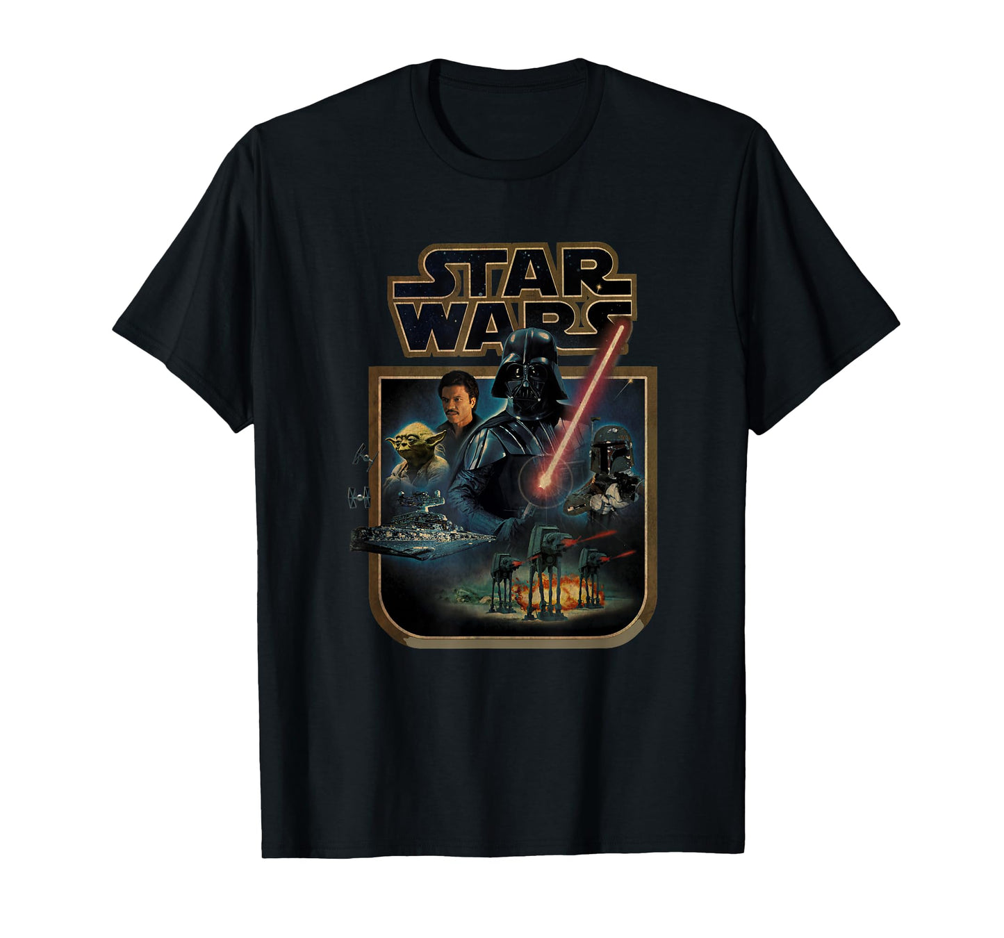 Star Wars The Empire Strikes Back Vintage Collage Poster T-Shirt