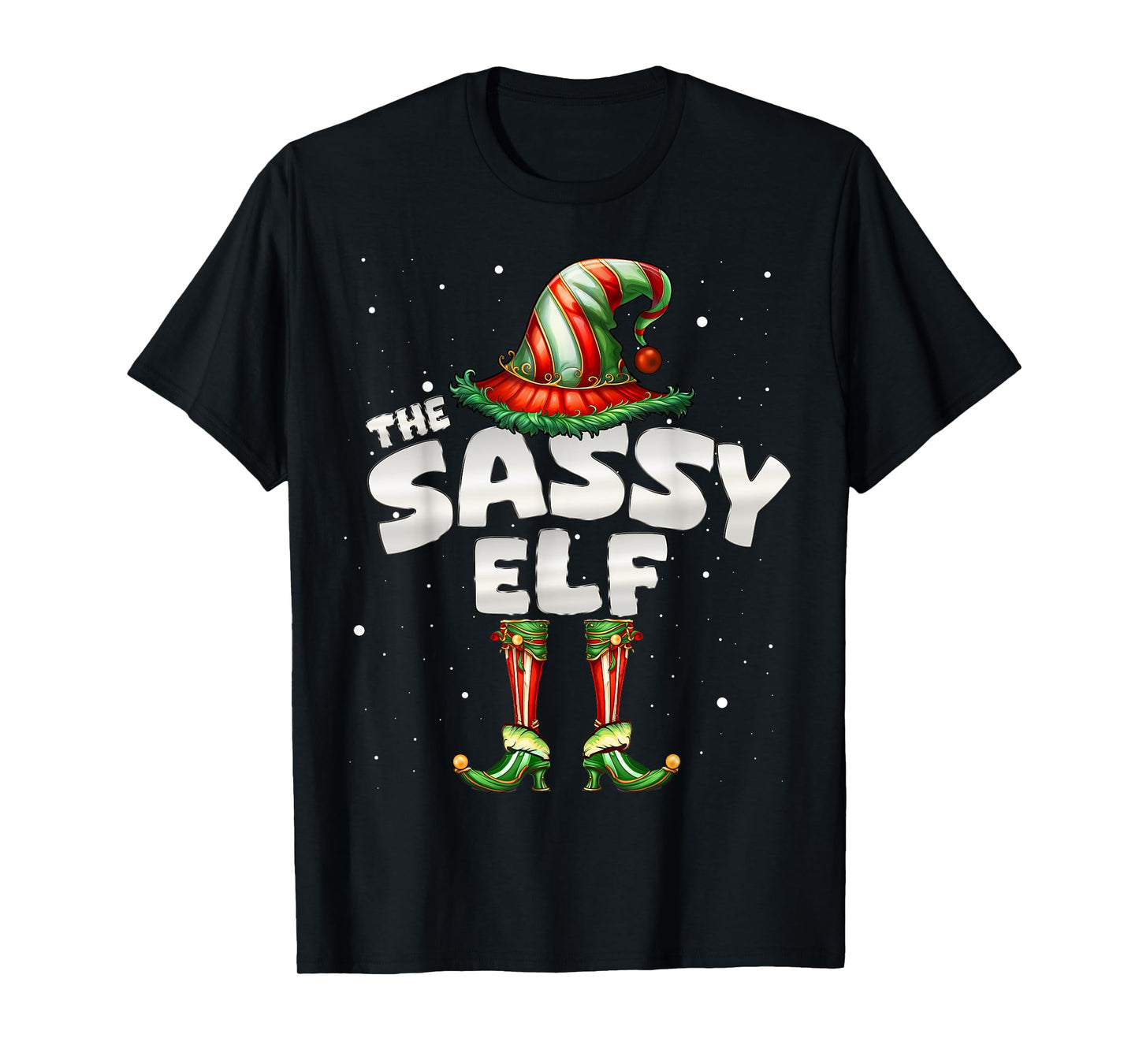 I'm The Sassy Elf Family Matching Group Christmas T-Shirt