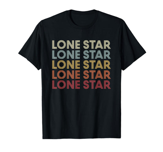 Lone-Star Texas Lone-Star TX Retro Vintage Text T-Shirt