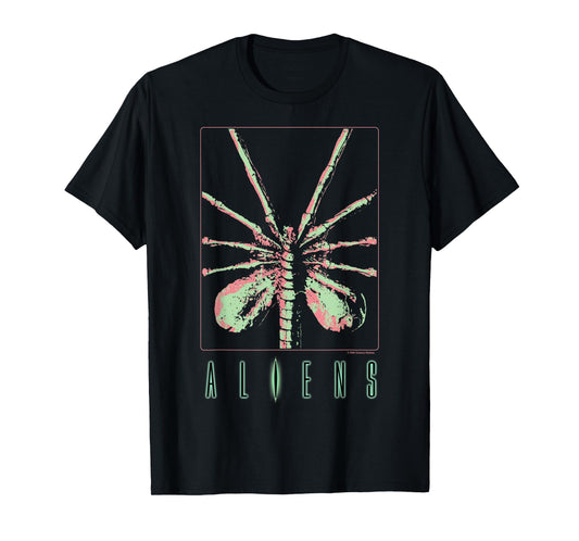 Aliens Iconic Facehugger Ready To Attack Big Chest Poster T-Shirt