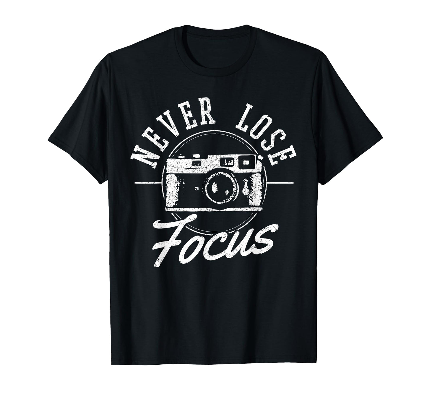 Photographers Never Lose Focus Vintage Camera Photography T-Shirt