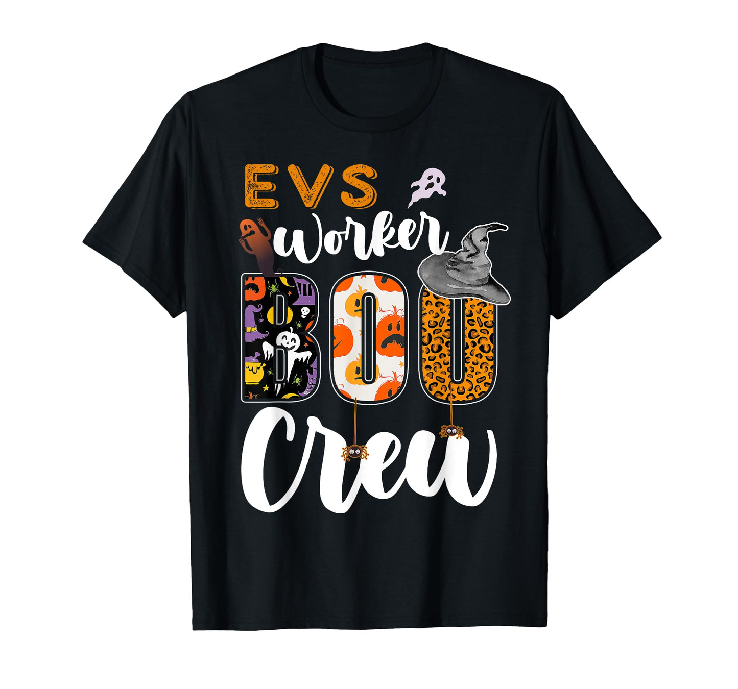EVS Worker Boo Crew Halloween Environmental Services Match T-Shirt