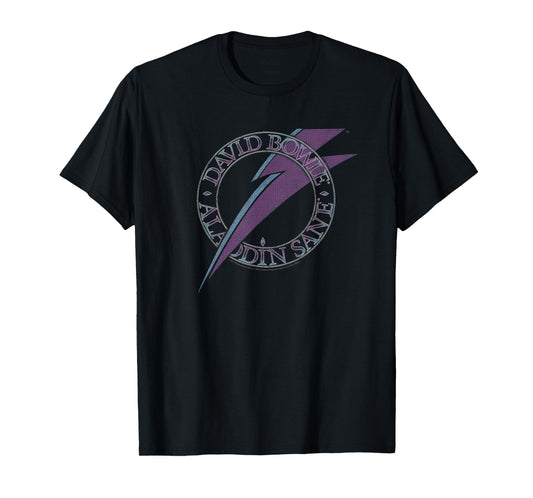 David Bowie - Aladdin Sane Lightning Logo T-Shirt