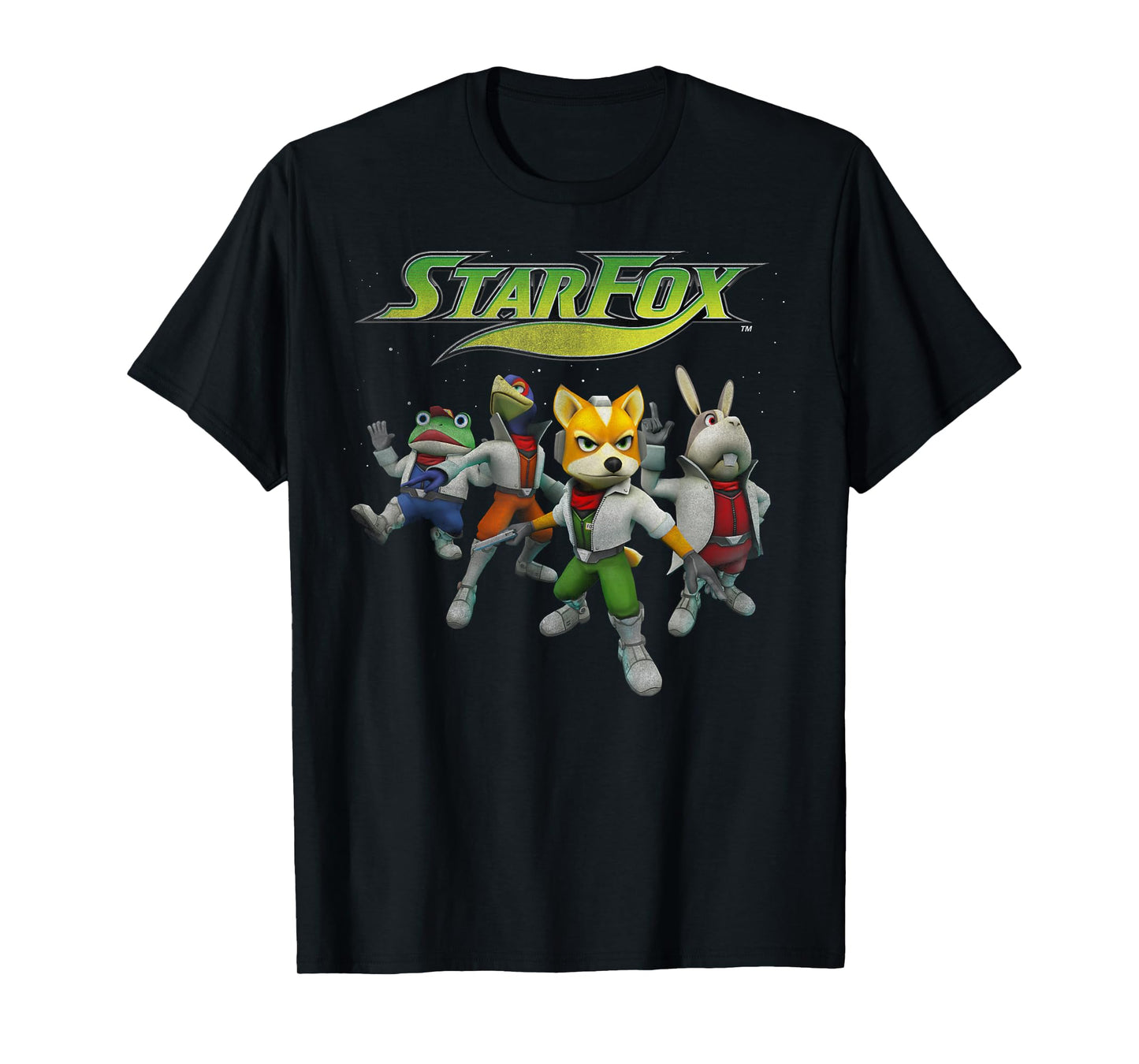 Nintendo Star Fox Retro Group Shot T-Shirt
