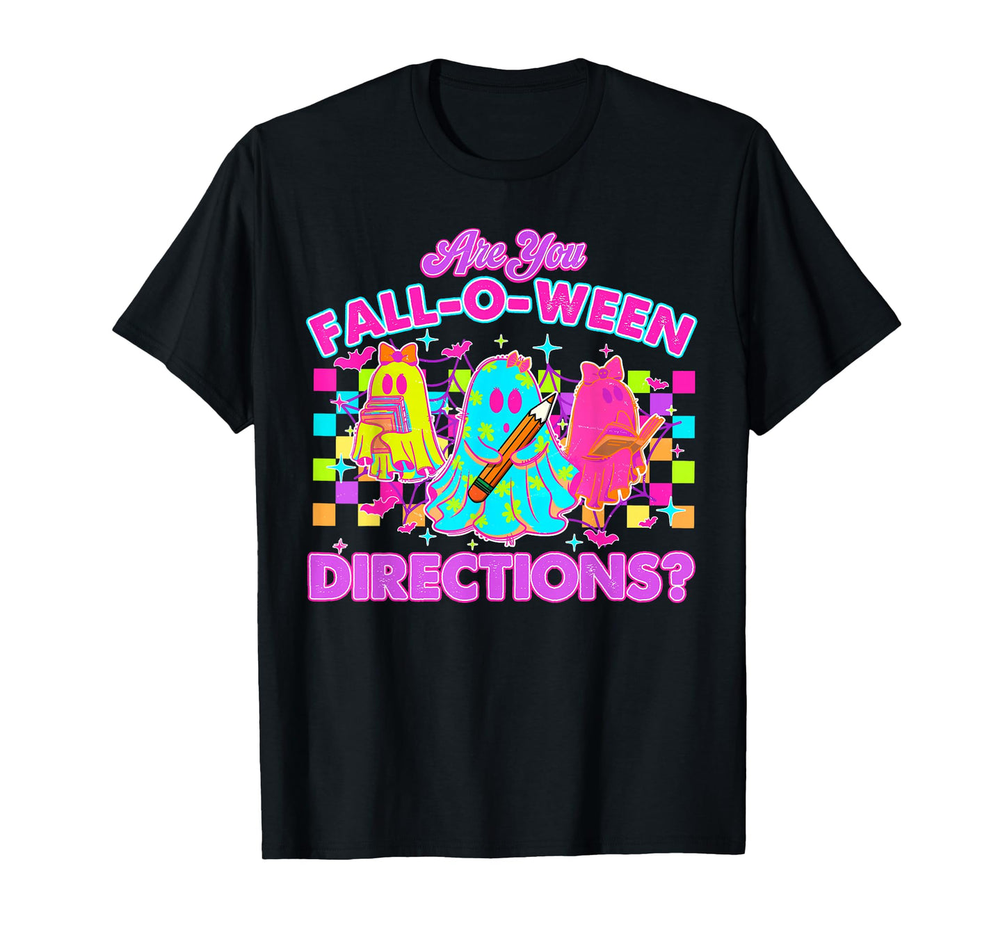 are You Fall-o-ween Directions Funny Teacher Ghost Halloween T-Shirt