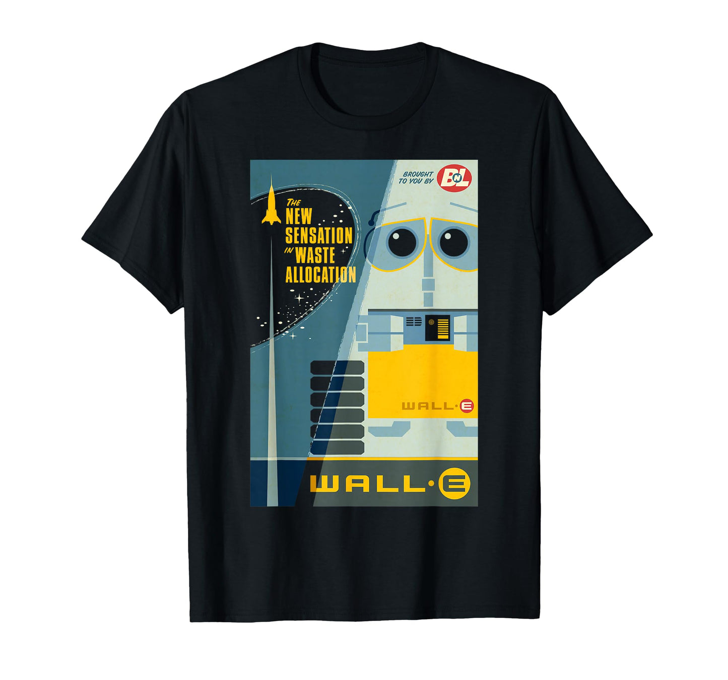 Disney Pixar Wall-E The New Sensation in Waste Allocation T-Shirt