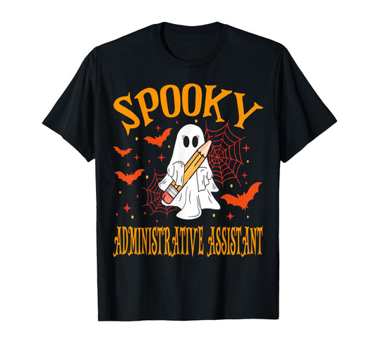Spooky Administrative Assistant Halloween School T-Shirt